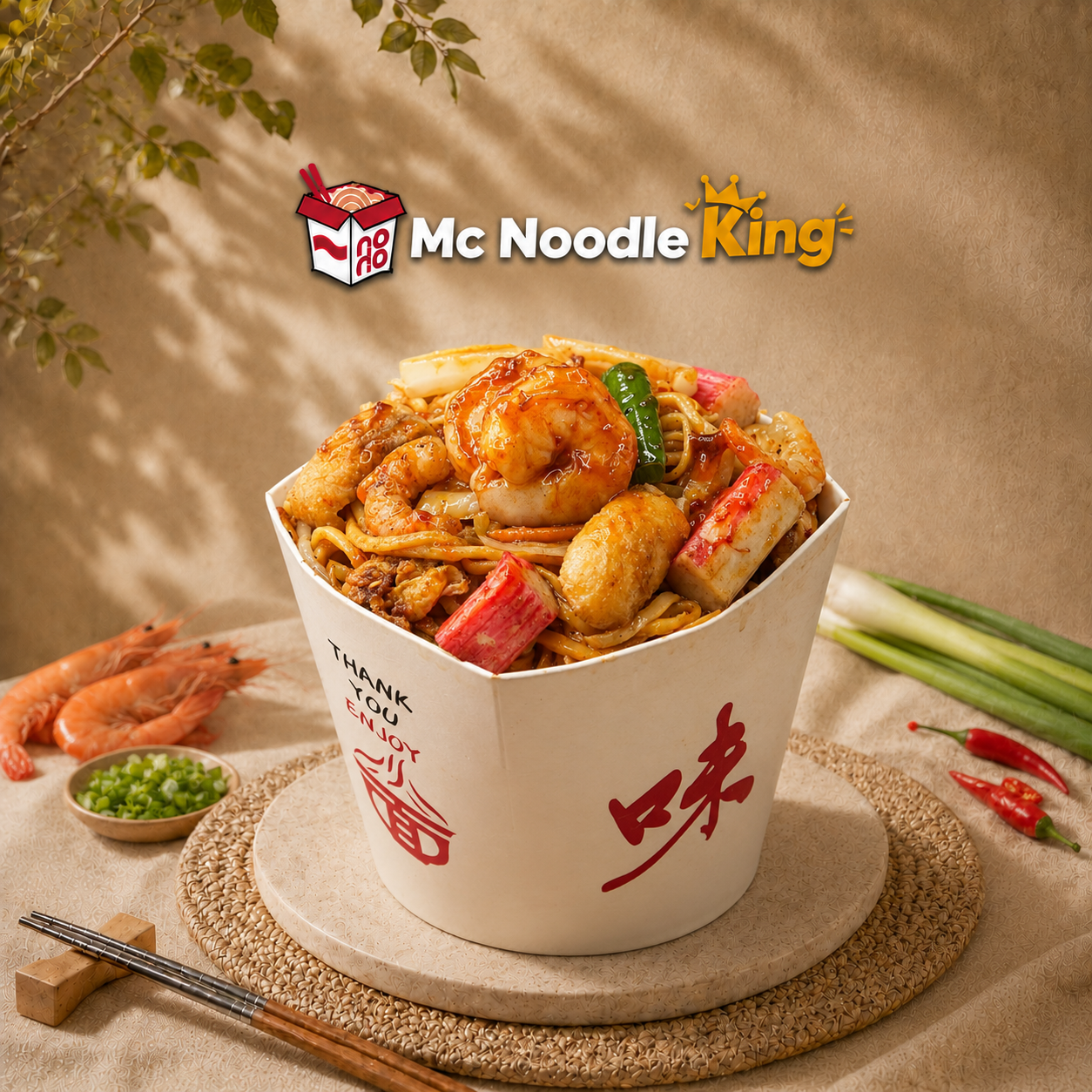 Mee Gee Seafood Noodle Box